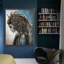 Load image into Gallery viewer, Yishu - Girl - 50*60CM 11CT 3 Stamped Cross Stitch