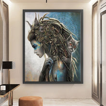 Load image into Gallery viewer, Yishu - Girl - 50*60CM 11CT 3 Stamped Cross Stitch