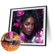 Load image into Gallery viewer, Girl 30*30CM(Canvas) Full Round Drill Diamond Painting