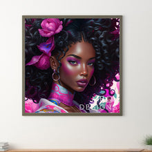 Load image into Gallery viewer, Girl 30*30CM(Canvas) Full Round Drill Diamond Painting