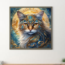 Load image into Gallery viewer, Jewel And Mysterious Cat 30*30CM(Canvas) Full Round Drill Diamond Painting