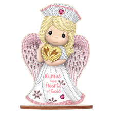 Load image into Gallery viewer, Special Shape Desktop Diamond Art Kits Nurse Angel Desktop Art (Nurse Angel)