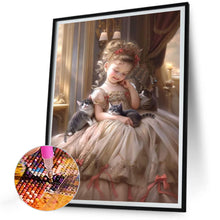 Load image into Gallery viewer, Big-Eyed Girl 30*40CM(Canvas) Full Round Drill Diamond Painting