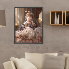 Load image into Gallery viewer, Big-Eyed Girl 30*40CM(Canvas) Full Round Drill Diamond Painting
