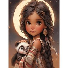 Load image into Gallery viewer, Big-Eyed Girl 30*40CM(Canvas) Full Round Drill Diamond Painting