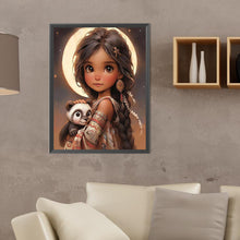Load image into Gallery viewer, Big-Eyed Girl 30*40CM(Canvas) Full Round Drill Diamond Painting
