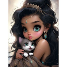 Load image into Gallery viewer, Big-Eyed Girl 30*40CM(Canvas) Full Round Drill Diamond Painting