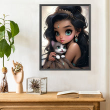 Load image into Gallery viewer, Big-Eyed Girl 30*40CM(Canvas) Full Round Drill Diamond Painting