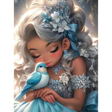 Load image into Gallery viewer, Big-Eyed Girl 30*40CM(Canvas) Full Round Drill Diamond Painting