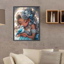 Load image into Gallery viewer, Big-Eyed Girl 30*40CM(Canvas) Full Round Drill Diamond Painting