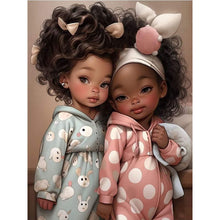 Load image into Gallery viewer, Big-Eyed Girl 30*40CM(Canvas) Full Round Drill Diamond Painting