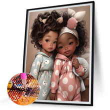 Load image into Gallery viewer, Big-Eyed Girl 30*40CM(Canvas) Full Round Drill Diamond Painting