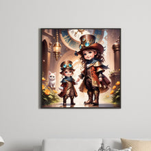 Load image into Gallery viewer, Cartoon Girl 50*50CM(Canvas) Full Round Drill Diamond Painting