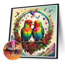 Load image into Gallery viewer, Parrot With Rainbow Wings 30*30CM(Canvas) Full Round Drill Diamond Painting