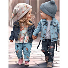 Load image into Gallery viewer, Little Doll 30*40CM(Canvas) Full Round Drill Diamond Painting