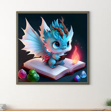 Load image into Gallery viewer, Blue Dinosaur 30*30CM(Canvas) Full Round Drill Diamond Painting