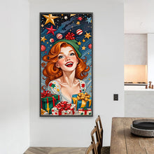 Load image into Gallery viewer, Red-Headed Girl 40*80CM(Picture) Full Round Drill Diamond Painting