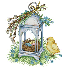 Load image into Gallery viewer, Joy Sunday - Bird And Lantern - 27*30CM 14CT 2 Stamped Cross Stitch