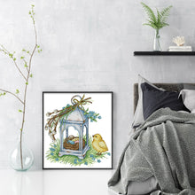 Load image into Gallery viewer, Joy Sunday - Bird And Lantern - 27*30CM 14CT 2 Stamped Cross Stitch