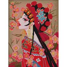 Load image into Gallery viewer, Spring Brand - Peking Opera Hua Dan - 50*65CM 11CT 3 Stamped Cross Stitch