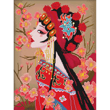 Load image into Gallery viewer, Spring Brand - Peking Opera Hua Dan - 65*90CM 11CT 3 Stamped Cross Stitch