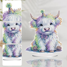 Load image into Gallery viewer, 2D Flat Print White Yak DIY Desktop Diamond Art Kits Single-Sided Drill Decor