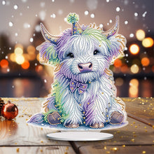 Load image into Gallery viewer, 2D Flat Print White Yak DIY Desktop Diamond Art Kits Single-Sided Drill Decor