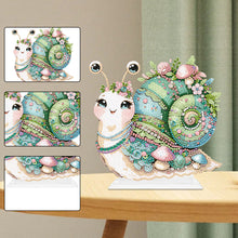 Load image into Gallery viewer, Special Shaped Handmade Desktop Diamond Art Kits for Home Office Decor (Snail)