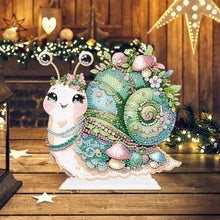 Load image into Gallery viewer, Special Shaped Handmade Desktop Diamond Art Kits for Home Office Decor (Snail)