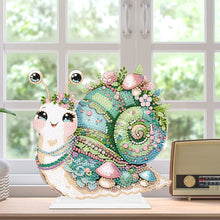 Load image into Gallery viewer, Special Shaped Handmade Desktop Diamond Art Kits for Home Office Decor (Snail)