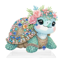 Load image into Gallery viewer, Special Shaped Handmade Desktop Diamond Art Kits for Home Office Decor (Turtle)