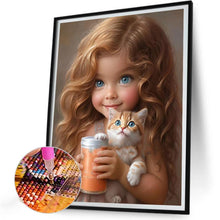Load image into Gallery viewer, Little Girl 30*40CM(Canvas) Full Round Drill Diamond Painting