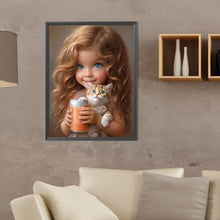 Load image into Gallery viewer, Little Girl 30*40CM(Canvas) Full Round Drill Diamond Painting