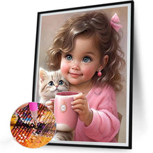 Load image into Gallery viewer, Little Girl 30*40CM(Canvas) Full Round Drill Diamond Painting