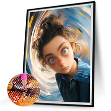 Load image into Gallery viewer, Little Girl 30*40CM(Canvas) Full Round Drill Diamond Painting