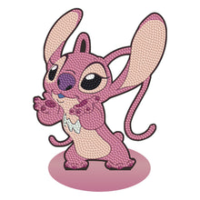 Load image into Gallery viewer, Special Shaped Wooden Stitch Desktop Diamond Painting Art for Home Decor (Pink)