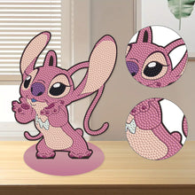 Load image into Gallery viewer, Special Shaped Wooden Stitch Desktop Diamond Painting Art for Home Decor (Pink)