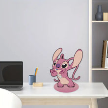 Load image into Gallery viewer, Special Shaped Wooden Stitch Desktop Diamond Painting Art for Home Decor (Pink)