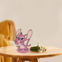 Load image into Gallery viewer, Special Shaped Wooden Stitch Desktop Diamond Painting Art for Home Decor (Pink)