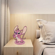 Load image into Gallery viewer, Special Shaped Wooden Stitch Desktop Diamond Painting Art for Home Decor (Pink)