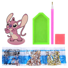 Load image into Gallery viewer, Special Shaped Wooden Stitch Desktop Diamond Painting Art for Home Decor (Pink)