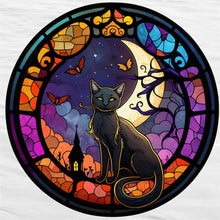 Load image into Gallery viewer, Glass-Painted Kitten 40*40CM(Picture) Full Round Drill Diamond Painting