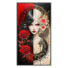 Load image into Gallery viewer, Yishu - Girl - 40*75CM 11CT 3 Stamped Cross Stitch