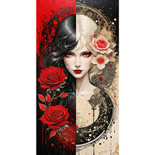 Load image into Gallery viewer, Yishu - Girl - 40*75CM 11CT 3 Stamped Cross Stitch