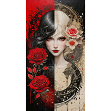 Load image into Gallery viewer, Yishu - Girl - 40*75CM 11CT 3 Stamped Cross Stitch