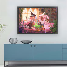 Load image into Gallery viewer, Yishu - Witch - 70*50CM 11CT 3 Stamped Cross Stitch