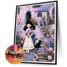 Load image into Gallery viewer, Little Girl 50*60CM(Picture) Full Round Drill Diamond Painting