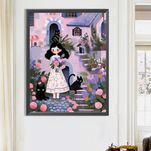 Load image into Gallery viewer, Little Girl 50*60CM(Picture) Full Round Drill Diamond Painting