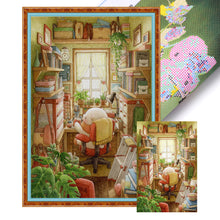 Load image into Gallery viewer, Yishu - White Bear Family - 50*75CM 11CT 3 Stamped Cross Stitch