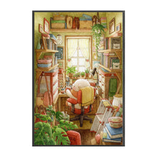 Load image into Gallery viewer, Yishu - White Bear Family - 50*75CM 11CT 3 Stamped Cross Stitch